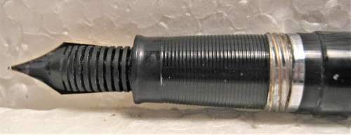 SHEAFFER 5 SNORKEL FOUNTAIN PEN 1950s F2 ETCHED ON NIB - GOOD CONDITION
