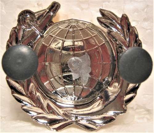 S.A. MARITIME REACTION/MARINES BREAST BADGE WITH PINS AND CAPS IN AN UNUSED CONDITION