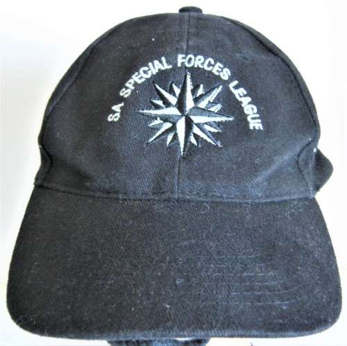 S.A. SPECIAL FORCES LEAGUE BASEBALL CAP `ONE SIZE FITS ALL` IN VERY GOOD CONDITION