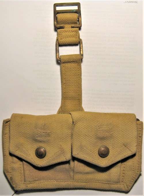 WW2 37 PATTERN AMMO POUCH DATED 1940 IN VERY GOOD CONDITION