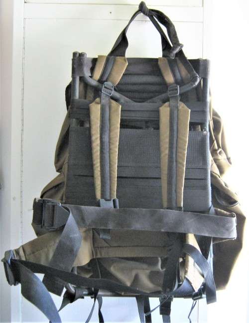 OLD SADF 83 PATTERN RUCKSACK WITH `H` FRAME AND ALL BELTS AND BUCKLES IN VERY GOOD CONDITION