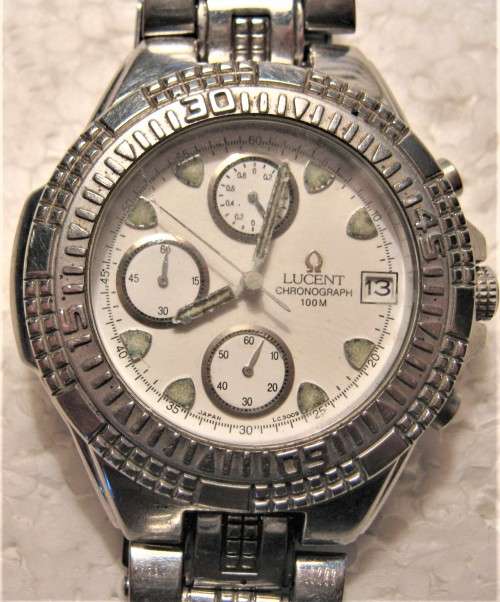 VINTAGE LUCENT CHRONOGRAPH MENS WATCH - UNTESTED