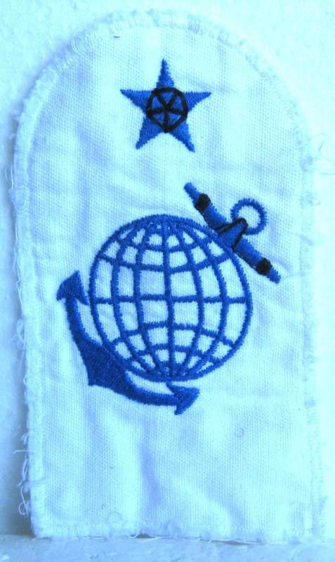OLD S.A. MARINES, SUMMER, CLOTH, SHOULDER BADGE IN USED CONDITION