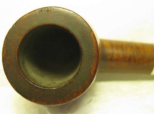 COLLECTABLE SEAMANS PIPE WITH SILVER RING BY L & Co INSCRIBED `FROM THE QUEEN OF SPAIN. COWES 1912`