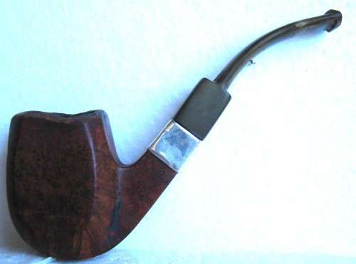 VINTAGE L&Co PIPE NO. 1751 WITH STERLING SILVER BAND DATED 1907, SLIGHT WEAR WHERE HIS THUMB WENT