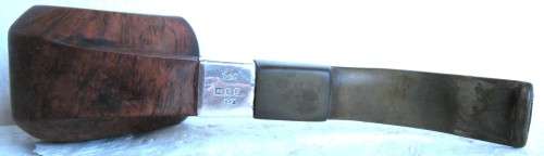 VINTAGE L&Co PIPE NO. 1751 WITH STERLING SILVER BAND DATED 1907, SLIGHT WEAR WHERE HIS THUMB WENT