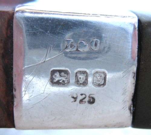 VINTAGE L&Co PIPE NO. 1751 WITH STERLING SILVER BAND DATED 1907, SLIGHT WEAR WHERE HIS THUMB WENT