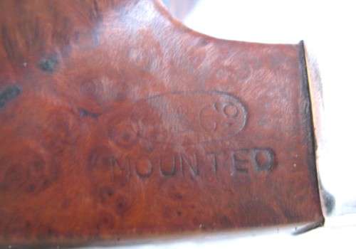 VINTAGE L&Co PIPE NO. 1751 WITH STERLING SILVER BAND DATED 1907, SLIGHT WEAR WHERE HIS THUMB WENT
