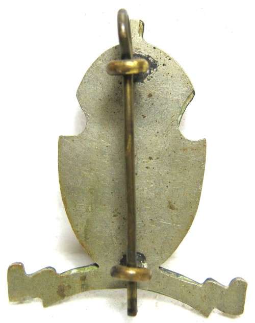 SOUTH AFRICAN MILITARY COLLEGE BI/M COLLAR BADGE LEFT SIDE WORN 1924- 1955 IN VERY GOOD CONDITION