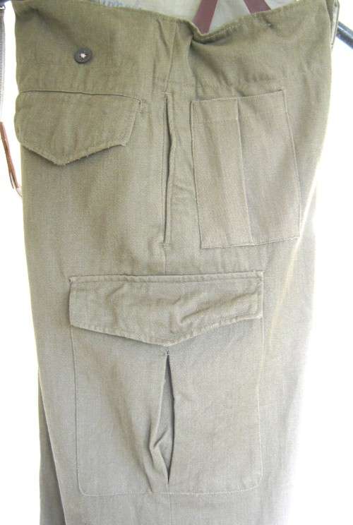OLD SADF STEP OUT PANTS TO GO WITH BUNNY JACKET WITH BRACES DATED 1965 SIZE 31 SEE BELOW