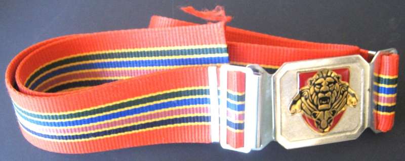 SANDF PRIDE OF LIONS STABLE BELT CAN GO TO 96 CM IN VERY GOOD CONDITION