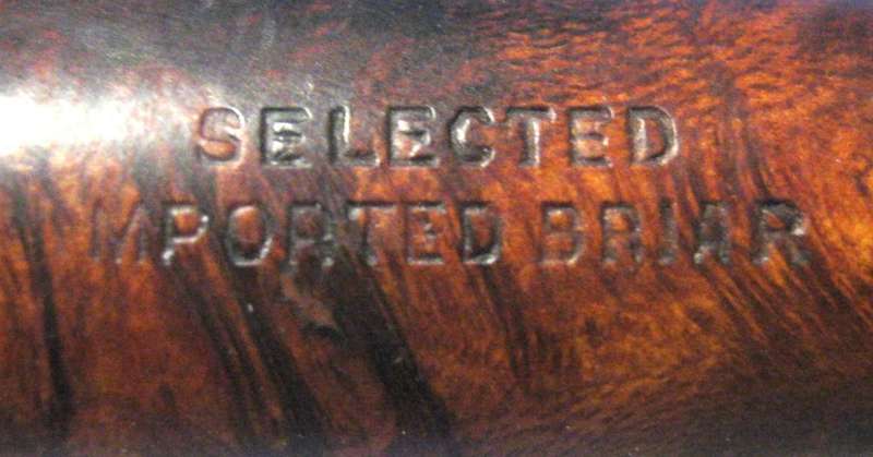 SELECTED IMPORTED BRIAR PIPE IN GOOD CONDITION 15, CM LONG, BOWL 4.5 CM HIGH, CHAMBER 2 CM WIDE