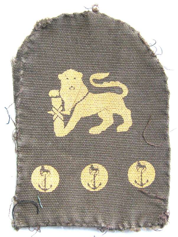 S.A. NAVY MARINES CHIEF PETTY OFFICER PRINTED BADGE IN USED CONDITION