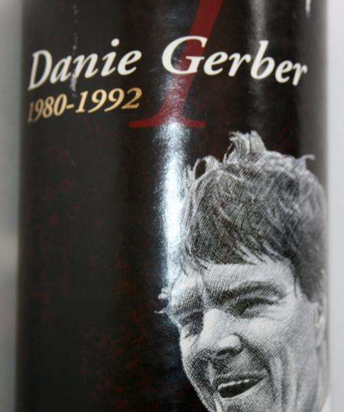CAPTAIN MORGAN TIN WITH PHOTO & WRITE UP ON DANIE GERBER GIVING HISTORY ETC ON HIM
