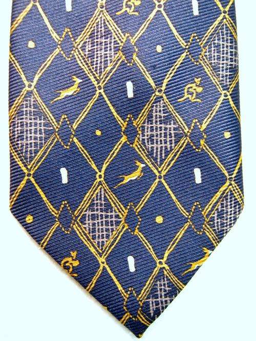 WALLABIES vs SPRINGBOKS RUGBY TIE, MADE IN AUSTRALIA IN GOOD CONDITION