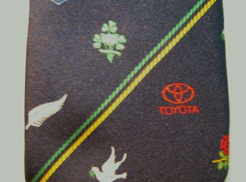 1995 "TOYOTA" RUGBY WORLD CUP TIE IN GOOD CONDITION