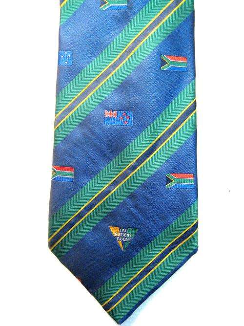 OLD SOUTH AFRICA vs AUSTRALIA TRI NATIONS RUGBY TIE IN GOOD CONDITION
