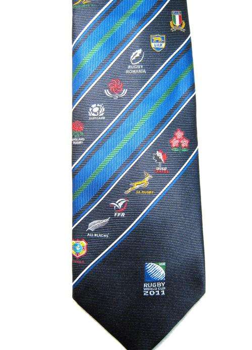 2011 RUGBY WORLD CUP TIE STILL IN ITS WRAPPER