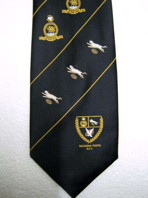SALDANHA TIGERS RUGBY CLUB TIE IN GOOD CONDITION