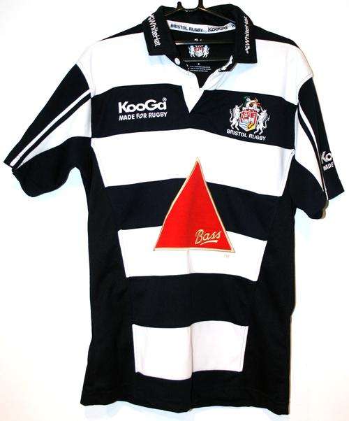BRISTOL RUGBY SUPPORTERS JERSEY IN VERY GOOD CONDITION - SIZE SMALL
