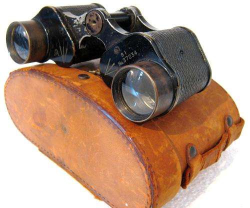 WW2 BAUSCH & LOMB, MILITARY STEREO 6 X 30 BINOCULARS IN THEIR CASE - GOOD CONDITION
