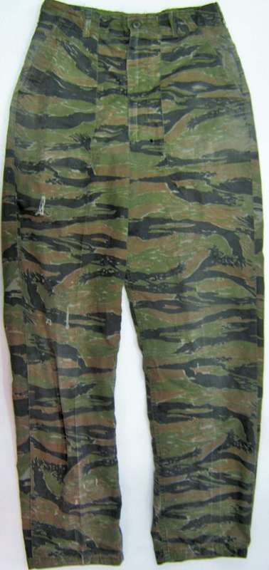 U.S. TIGER STRIPE CAMO PANTS FROM SOLDIER SERVED IN RHODESIA, 32 BATTALION & EXECUTIVE OUTCOMES