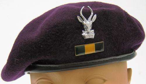 OLD SADF SPECIAL FORCES BERET IN VERY GOOD CONDITION DATED 1981/82 SIZE 58