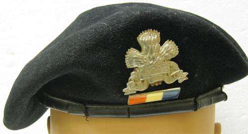 2 SPECIAL SERVICE BATTALION - 2 SSB BERET WITH BADGE AND BALKIE IN A USED CONDITION SIZE 53