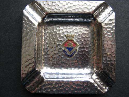 "HMS BRIDGEWATER" ASHTRAY - A steel sloop that operated out of SA during the war & scrapped 1946
