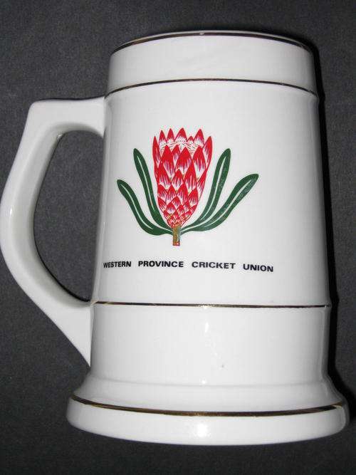 WESTERN PROVINCE CRICKET UNION BEER MUG - Very good condition