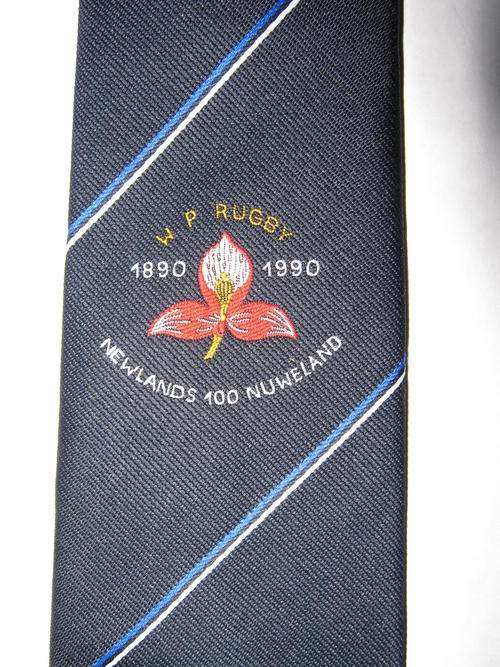 NEWLANDS RUGBY STADIUM CENTENARY TIE 1890 - 1990 - Very good condition