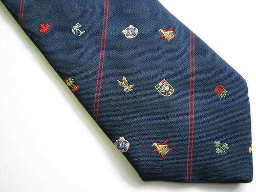 1987 RUGBY WORLD CUP TIE - S.A. EMBLEM NOT ON IT - Very collectable - good condition