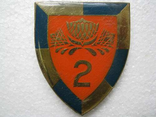 2 SPECIAL SERVICE BATTALION FLASH WITH PINS AND CAPS