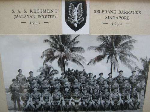 S.A.S. REGT. (MALAYAN SCOUTS) SELERANG BARRACKS, SINGAPORE 1951-1952 FROM REID-DALY ESTATE