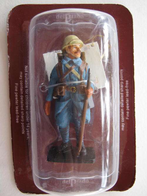 BOXED "DEL PRADO" INFANTRY CORPORAL (VERDUN) FRANCE 1916 - Solid pewter soldier