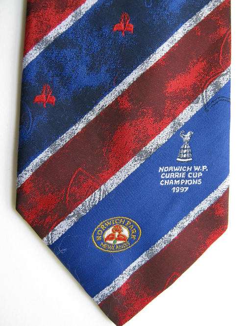 1997 NORWICH WESTERN PROVINCE CURRIE CUP CHAMPIONS  RUGBY TIE - Very good condition