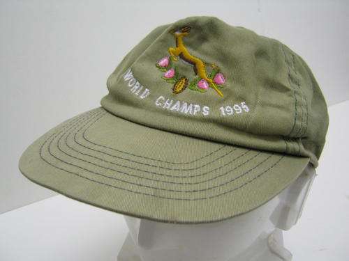1995 SPRINGBOK RUGBY WORLD CUP CAP - "WORLD CHAMPS 1995" - With the old emblem in not bad condition