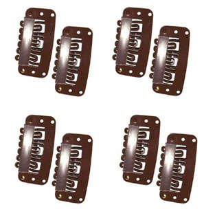 Brown wig clips 2,8mm