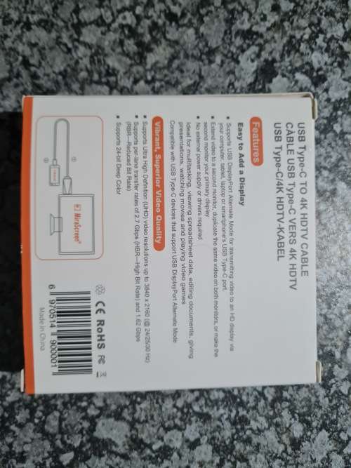 HDMI cable to Type C