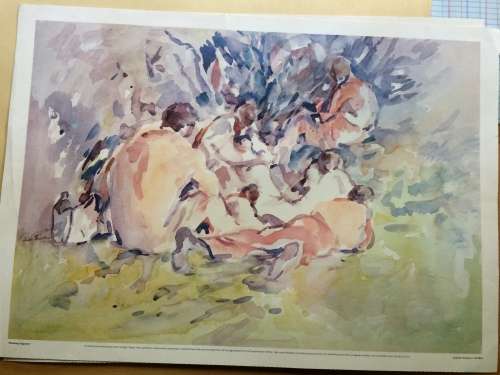 Eunice Thurlow calendar print titled `Resting figures`