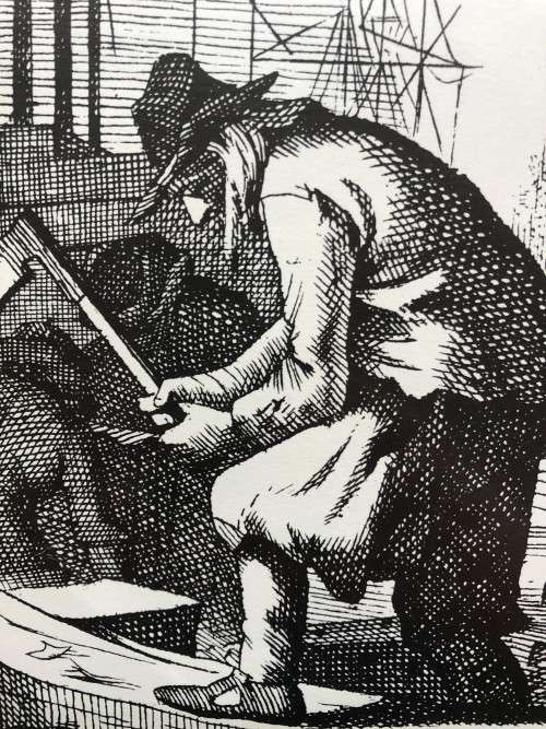 Old world tradesmen copies of lithographs (set of 6)