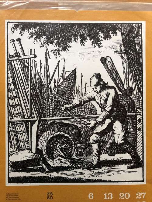 Old world tradesmen copies of lithographs (set of 6)
