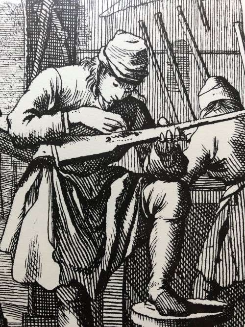 Old world tradesmen copies of lithographs (set of 6)