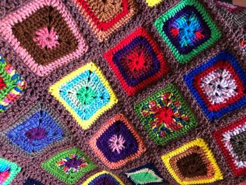 Hand crochet couch throw/afghan