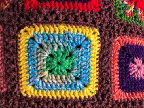 Hand crochet couch throw/afghan