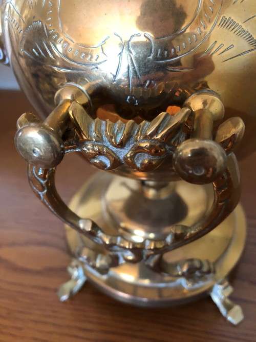 Solid brass samovar