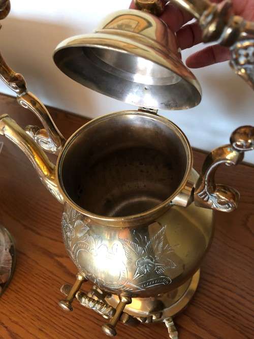 Solid brass samovar