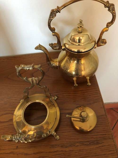 Solid brass samovar