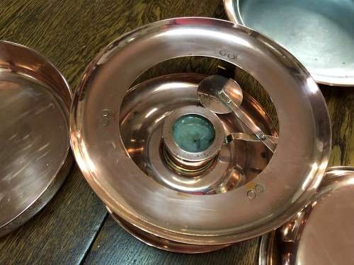 Solid copper antique chafing dish