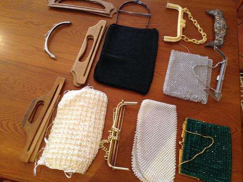 Evening bags with handles